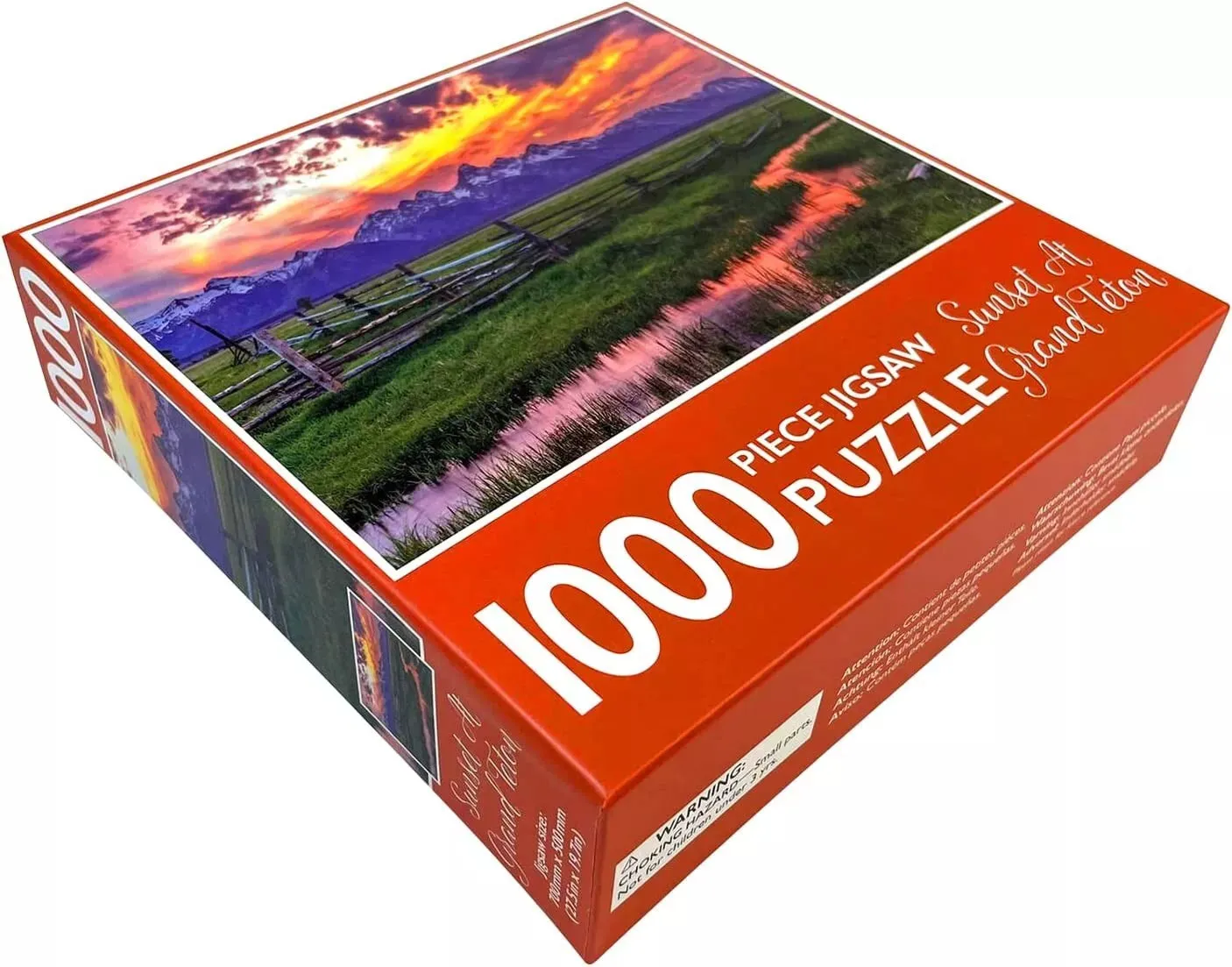 1000-Piece Jigsaw Puzzle, Sunset At Grand Teton