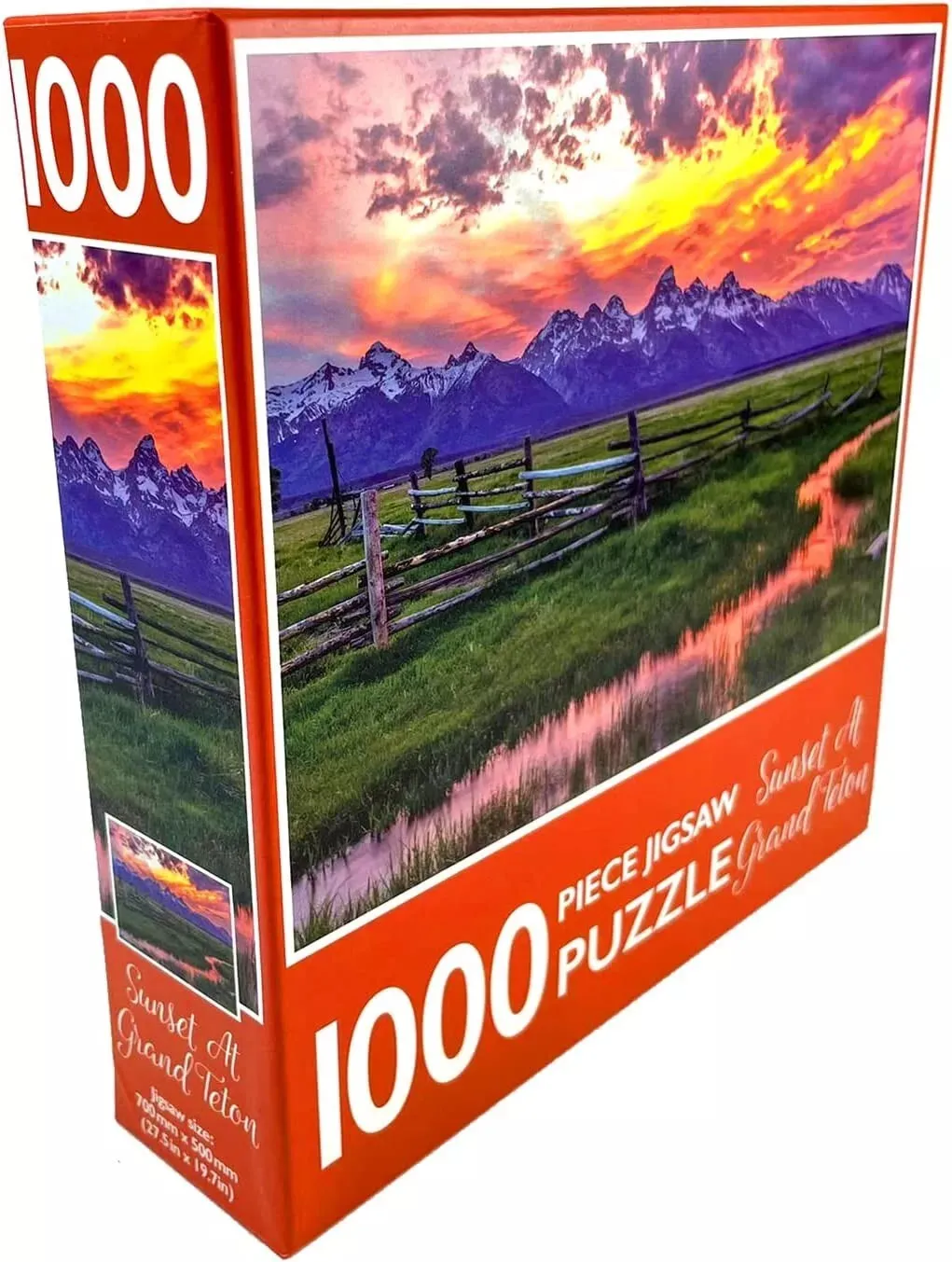 1000-Piece Jigsaw Puzzle, Sunset At Grand Teton