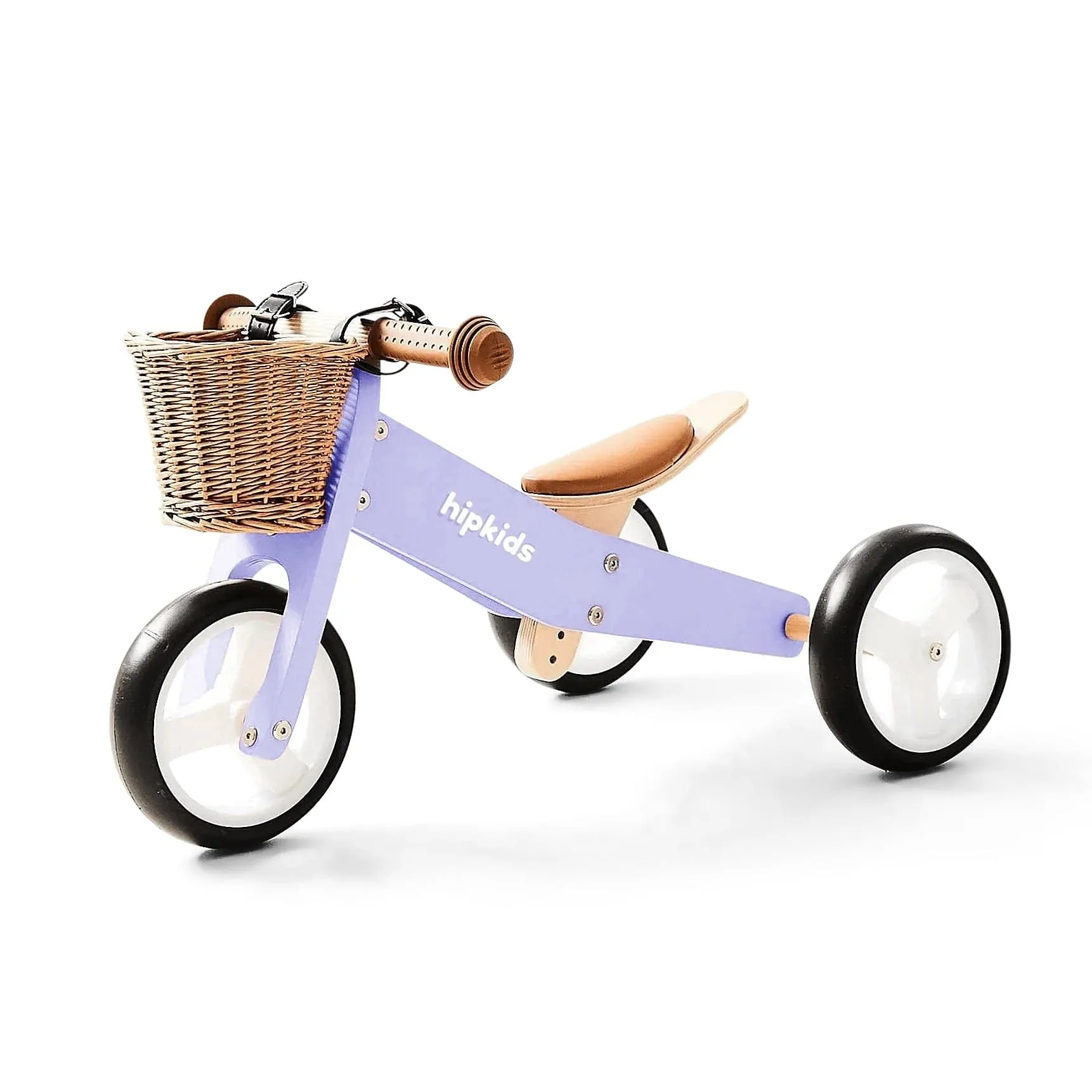 2 in 1 Toddler Mini-Trike/Balance Bike with Wicker Basket