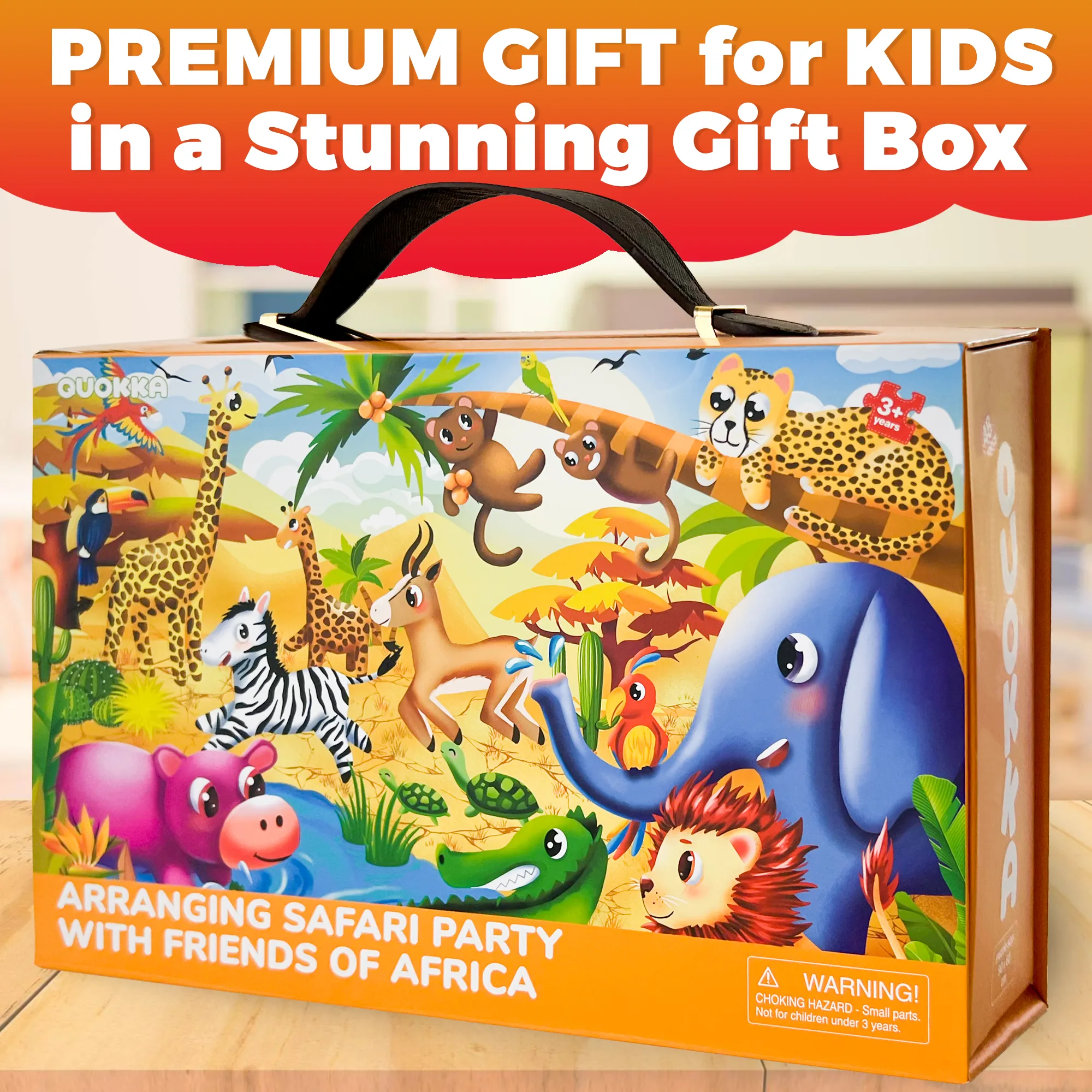 2x3 FT Giant Floor Puzzles for Kids Ages 4-6 | Africa