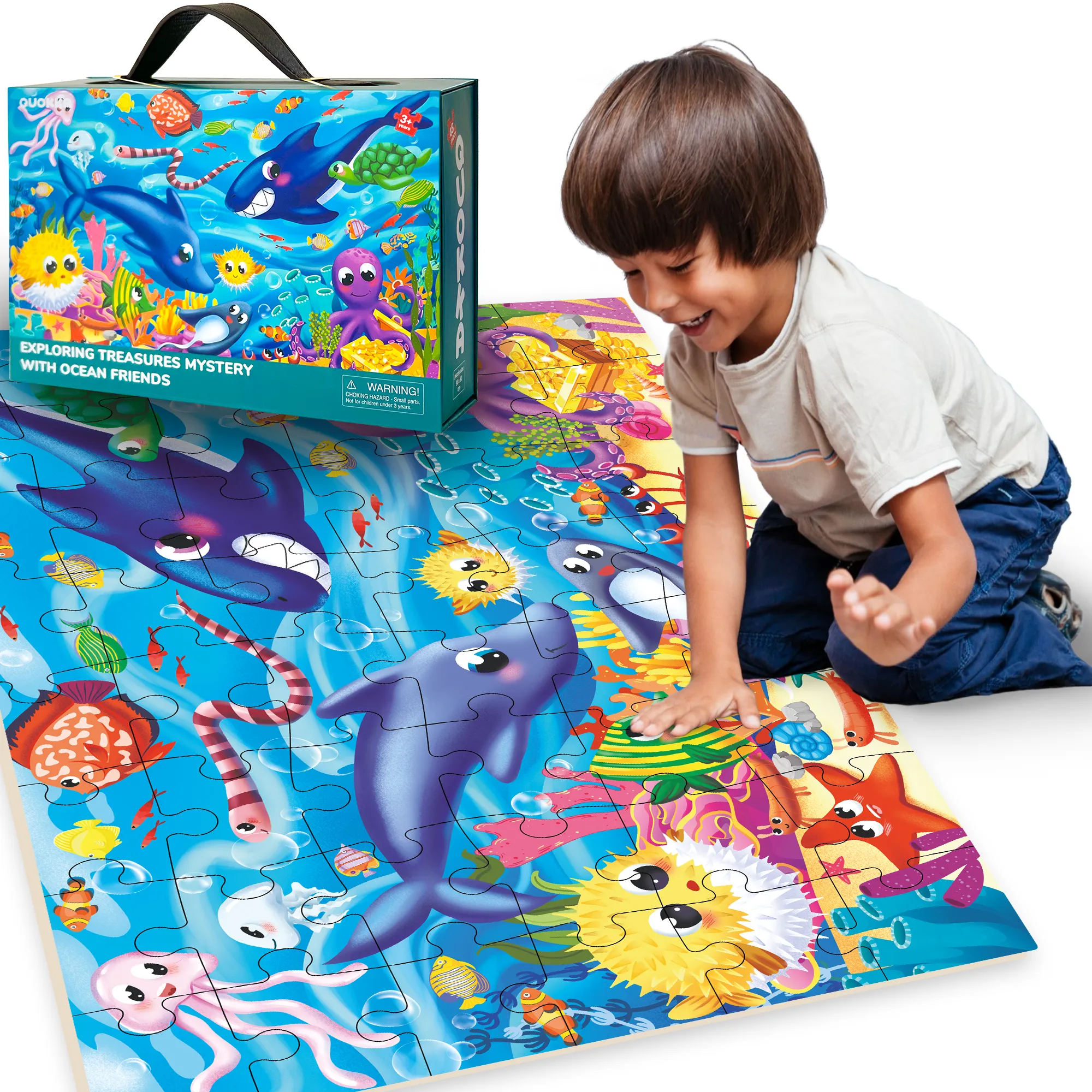 2x3 FT Giant Floor Puzzles for Kids Ages 4-6 | Ocean