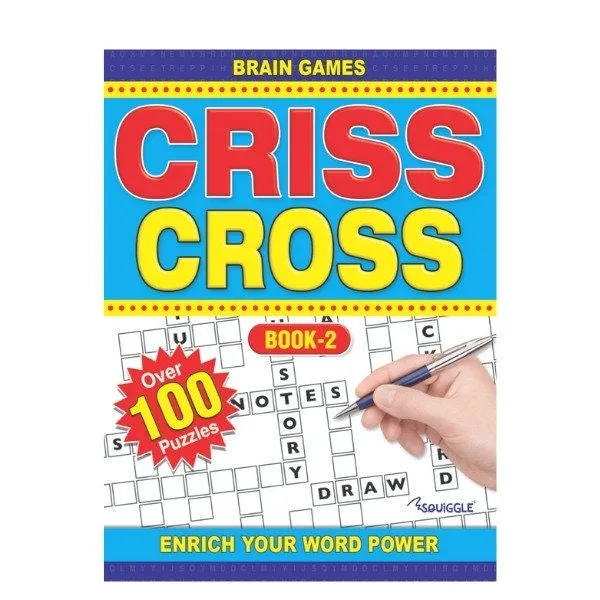 A4 Criss Cross - Assorted Challenging Puzzles High Quality Paper Relaxing Brain Teasers