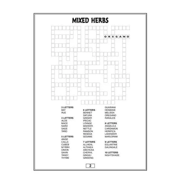 A4 Criss Cross - Assorted Challenging Puzzles High Quality Paper Relaxing Brain Teasers