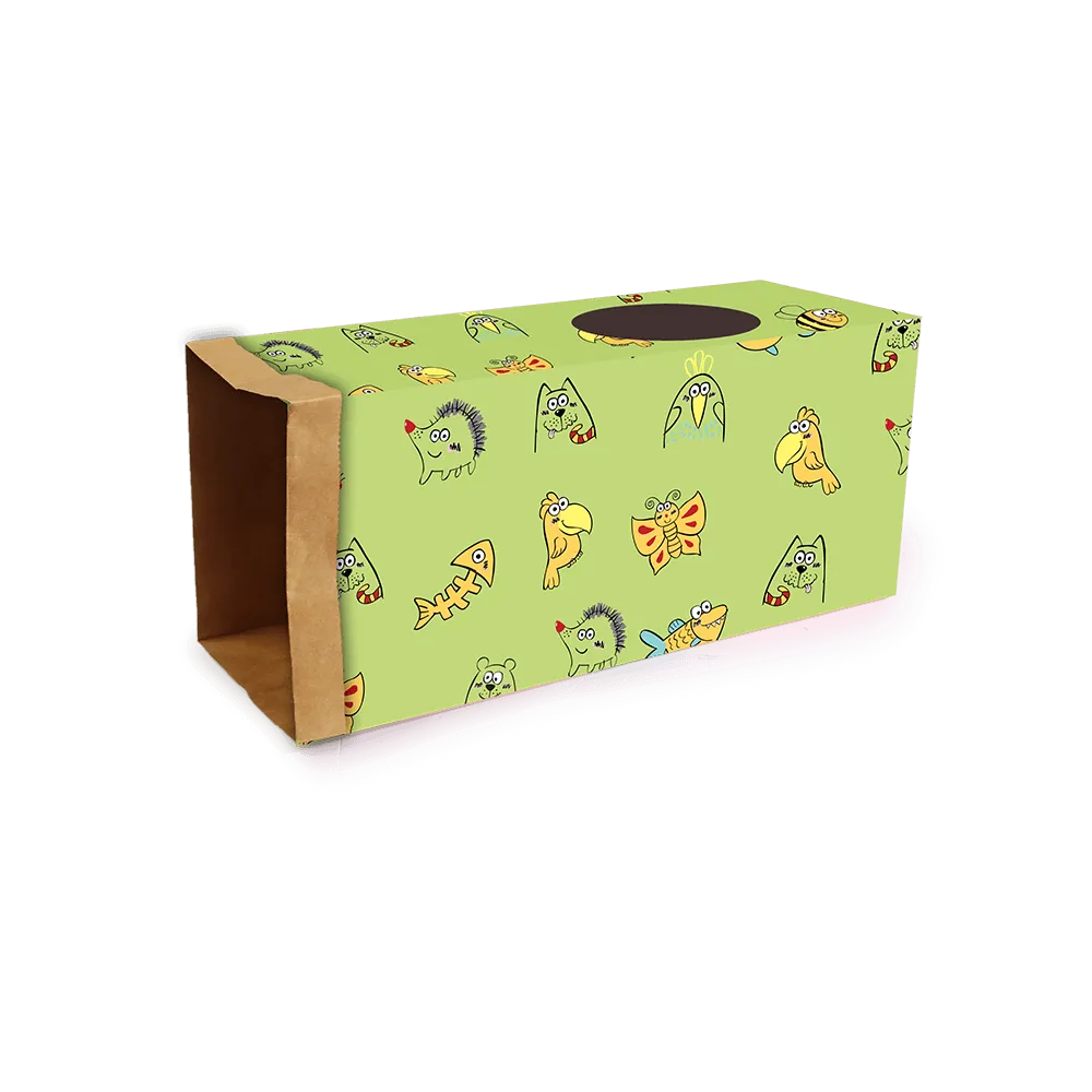 All For Paws Afp Cat Toy Cartoon Kraft Paper Cat Tunnel Green each