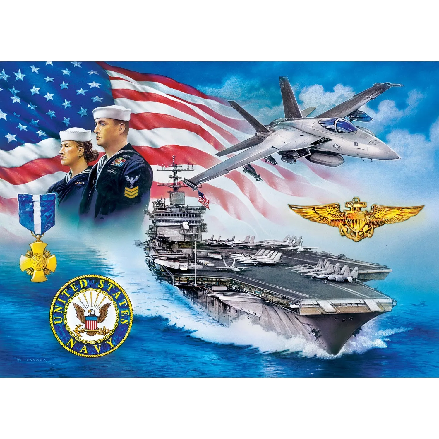 America's Navy - Anchors Away 1000 Piece Jigsaw Puzzle