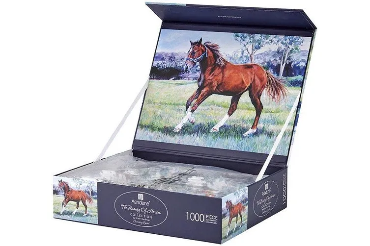 Ashdene 1000-Piece Jigsaw Puzzle Beauty of Horses Cantering