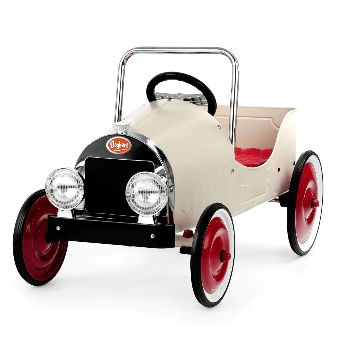 Baghera Classic Pedal Car White