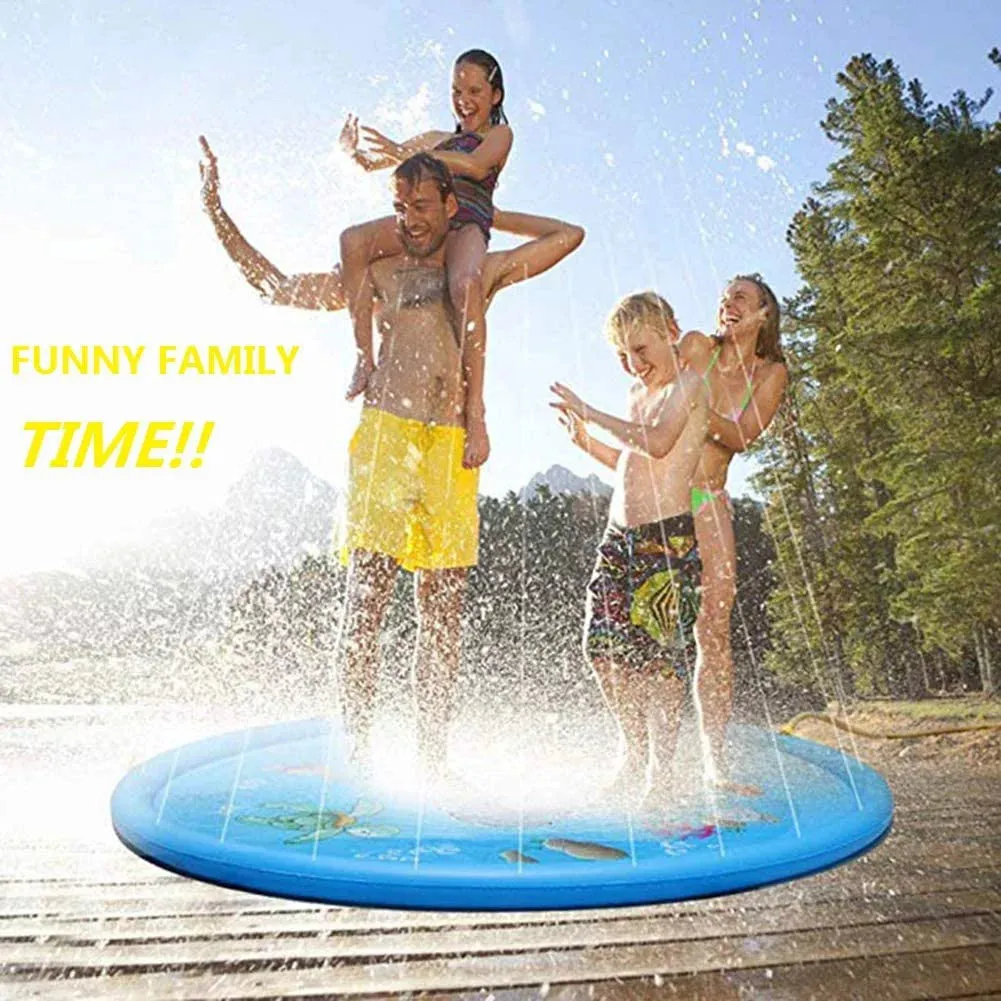 BoxGear Splash Pad Outdoor Sprinkler Play Mat for Kids