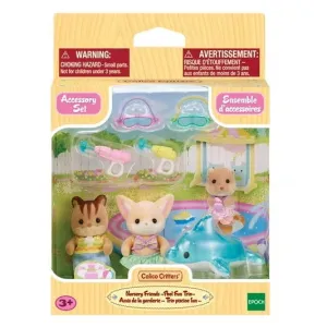 Calico Critters nursery friends pool fun trio