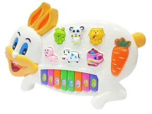 Cartoon Rabbit Keyboard for Kids/Musical Toys Piano for Babies with Different Voices