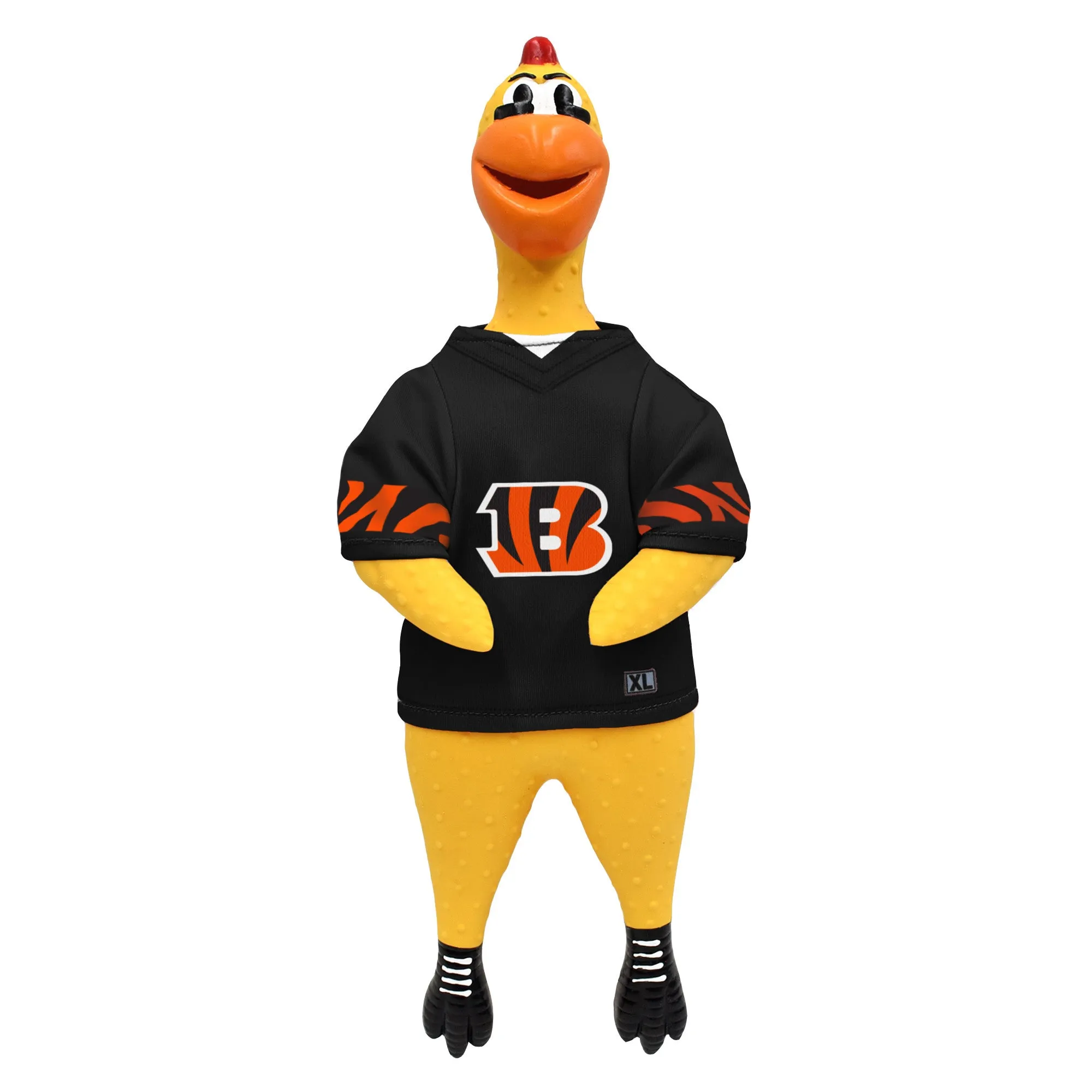 Cincinnati Bengals Rubber Chicken Pet Toy