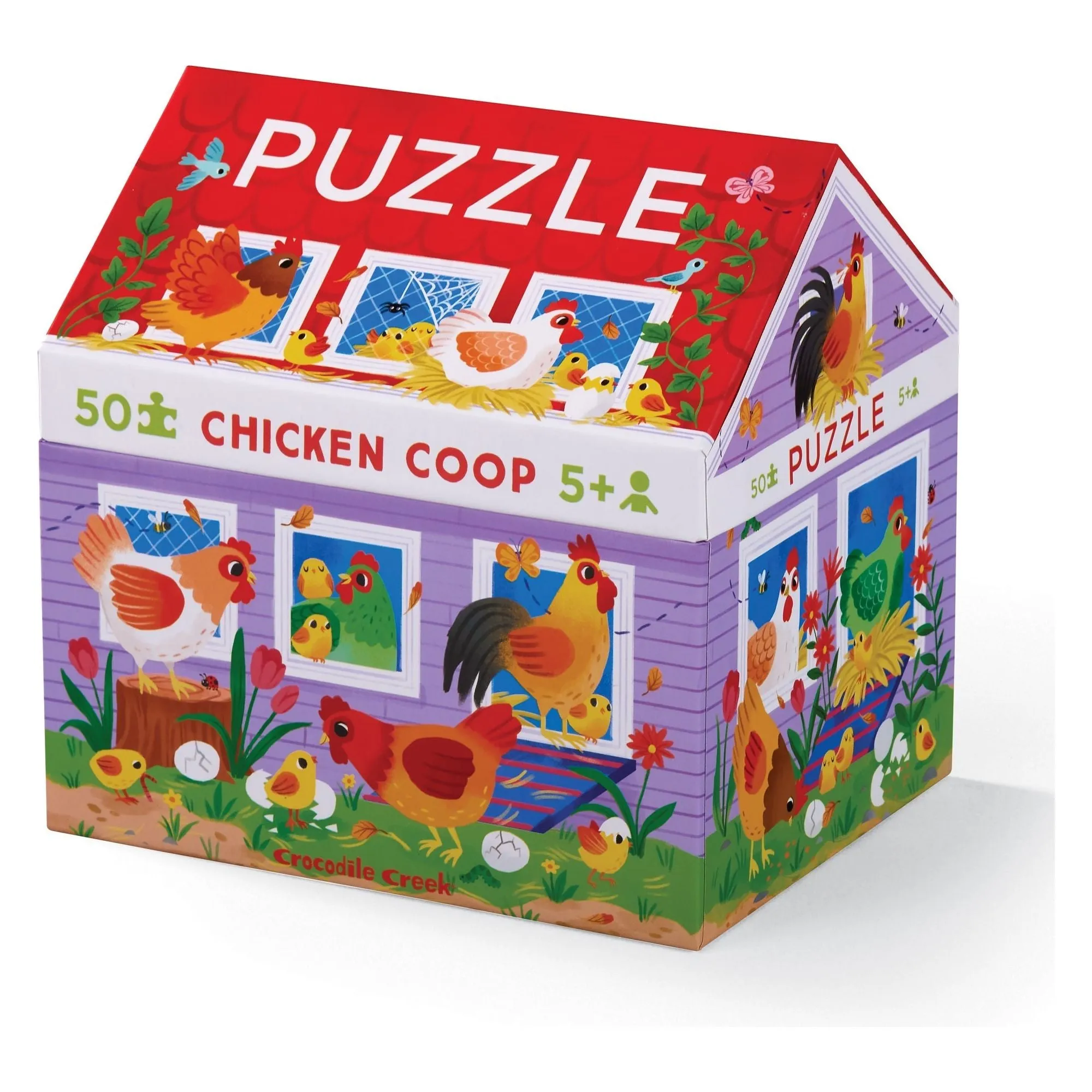 Crocodile Creek Puzzle 50 Piece Chicken Coop