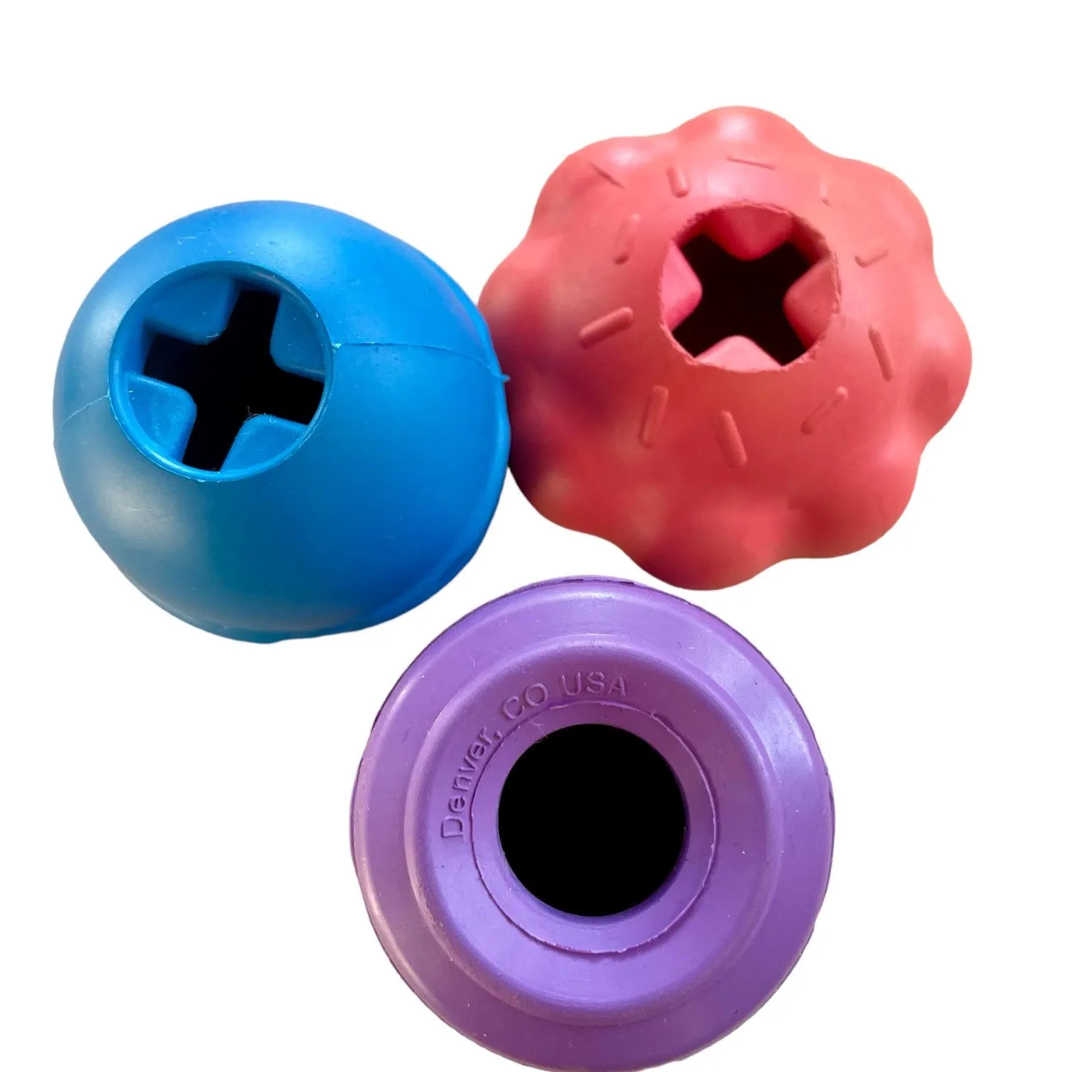 Cup Cake Durable Rubber Chew Toy & Treat Dispenser