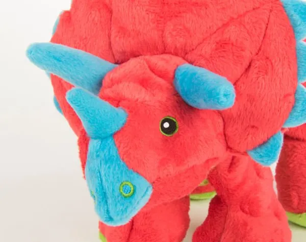 Dinos Frills Triceratops Dog Toy