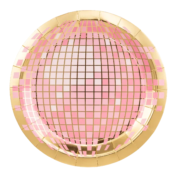 Disco Ball Paper Plate