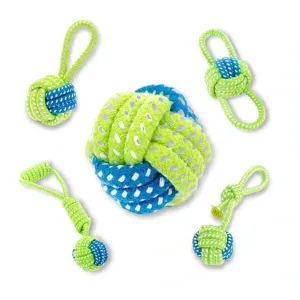 Dog Teeth Chew Rope Ball Toy