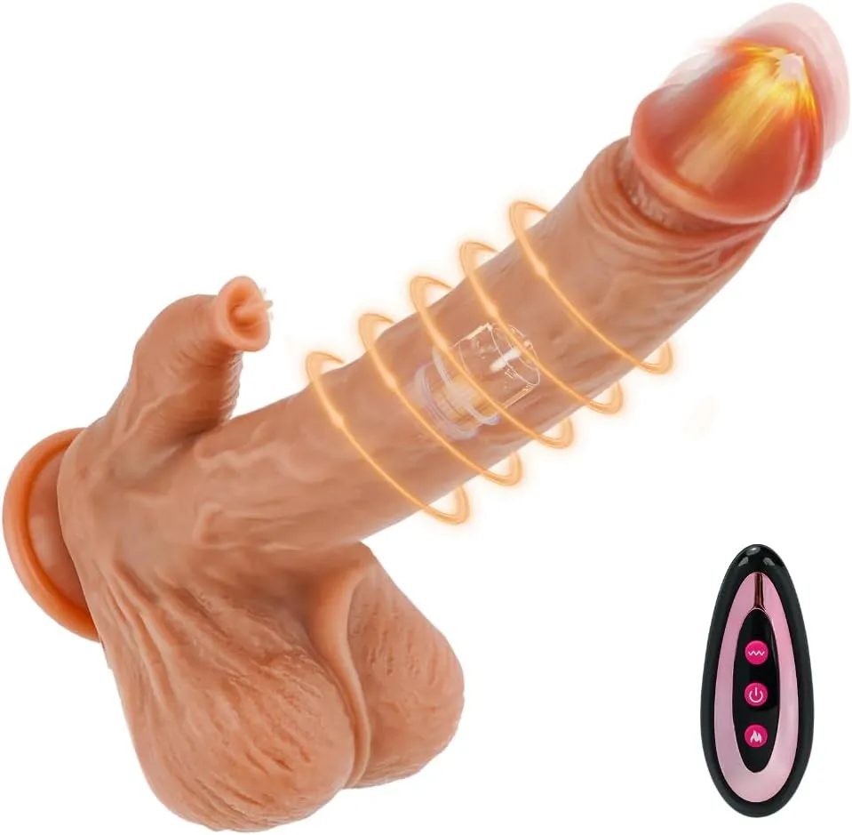 Erocraves multi function thrusting and rabbit licking dildo