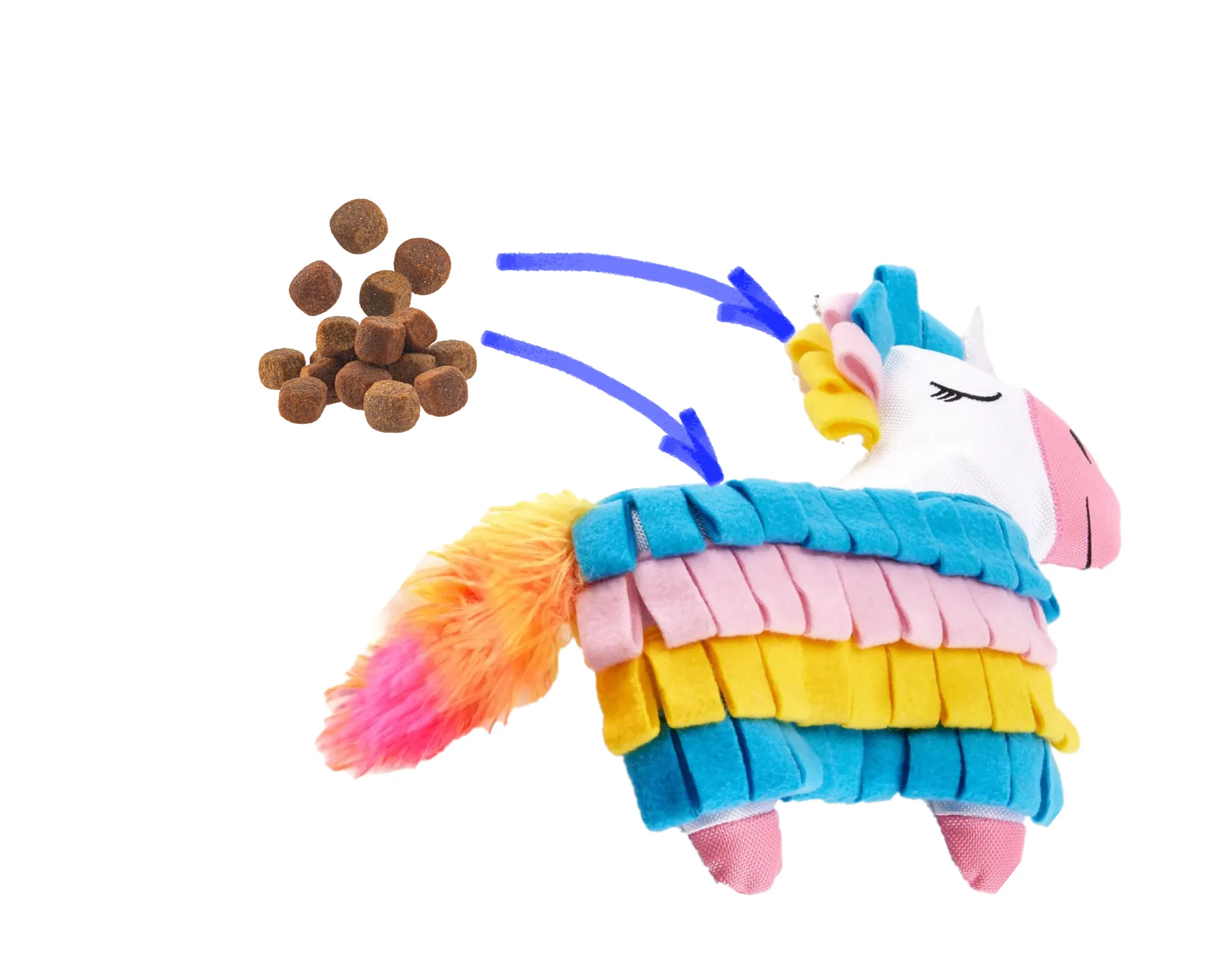 Fiesta Pinata Snuffle Toy & Feeder for Cats - NEW!!!