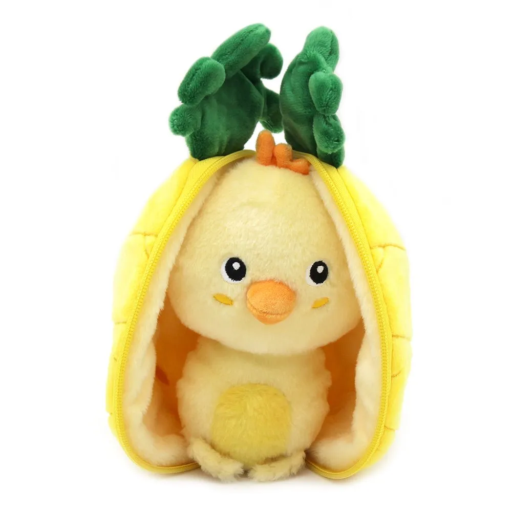 Flipetz Nugget the Chick/Pineapple 2-in-1 Soft Plush Collectable