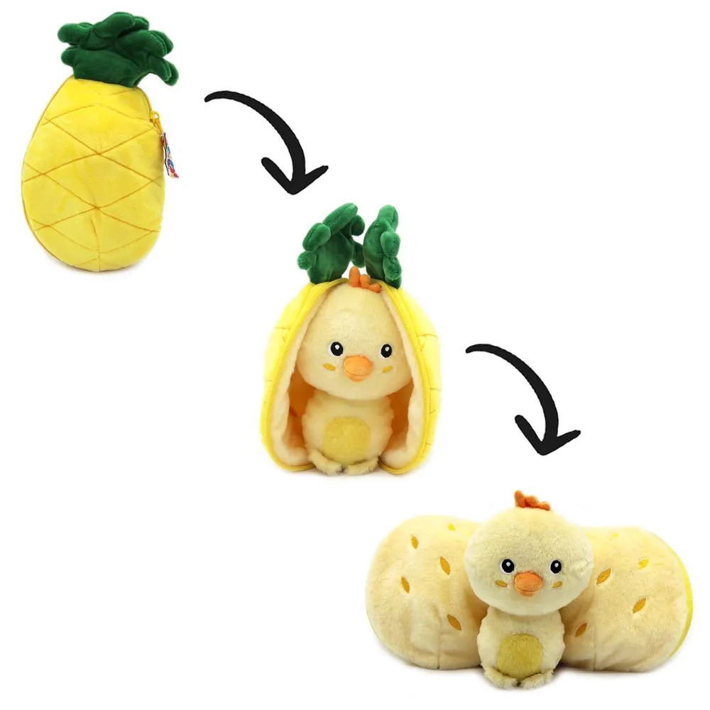 Flipetz Nugget the Chick/Pineapple 2-in-1 Soft Plush Collectable