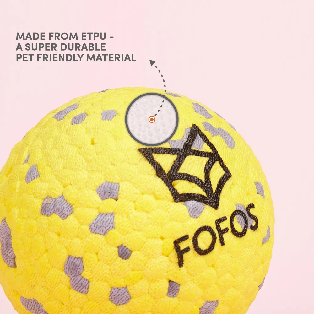 Fofos Super Bounce Chew Ball and Pet Vogue Pet Grooming Comb for Dogs Combo