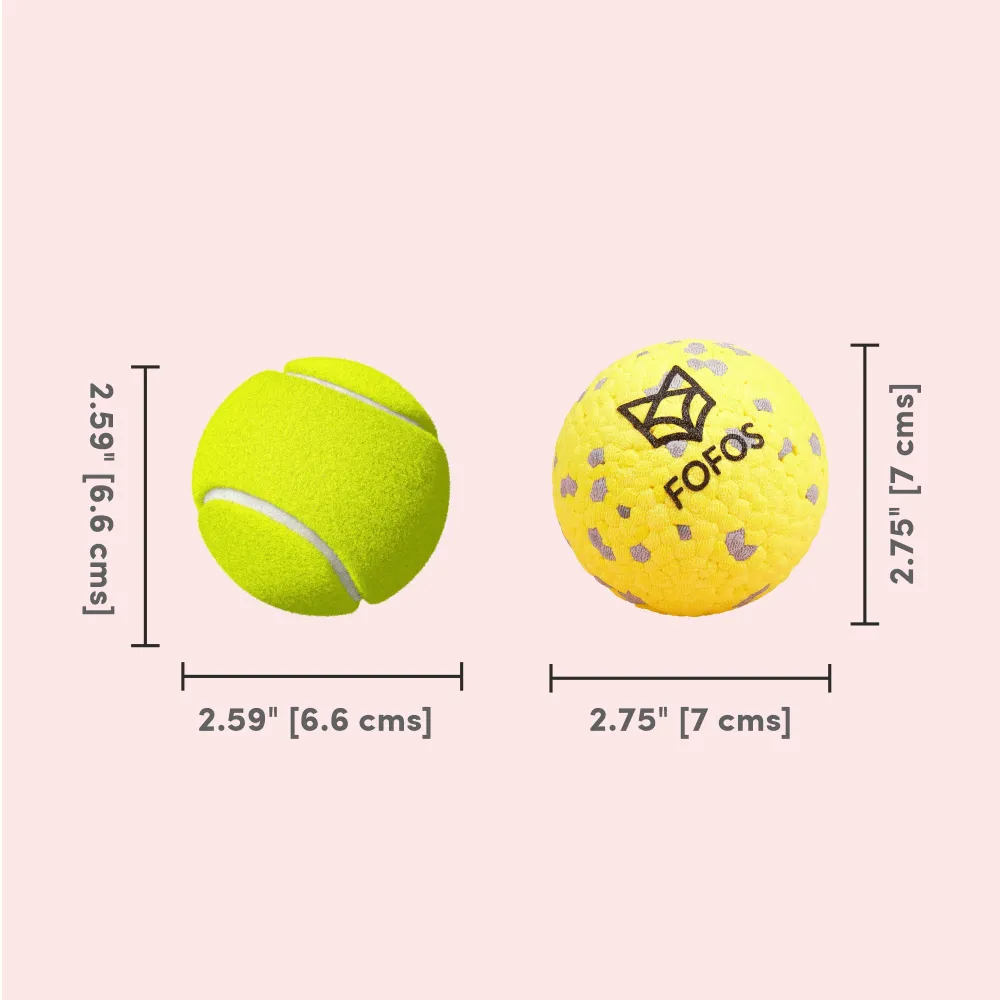 Fofos Super Bounce Chew Ball and Pet Vogue Pet Grooming Comb for Dogs Combo