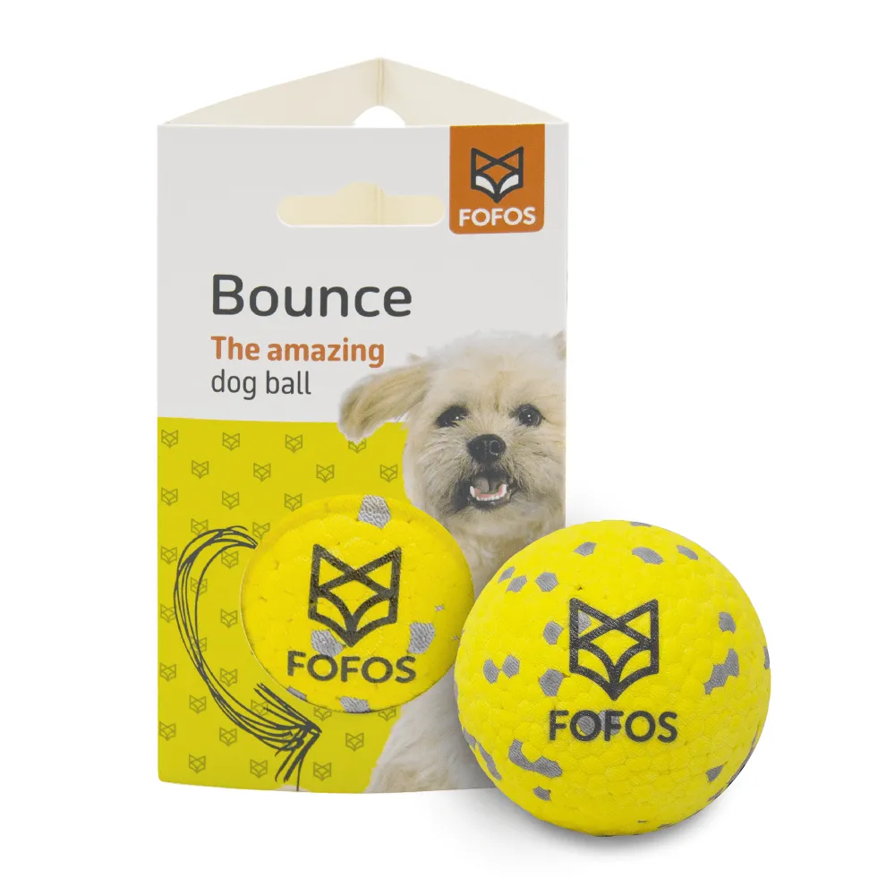 Fofos Super Bounce Chew Ball and Pet Vogue Pet Grooming Comb for Dogs Combo