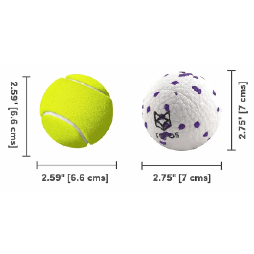 Fofos Super Bounce Chew Ball for Dogs (White)