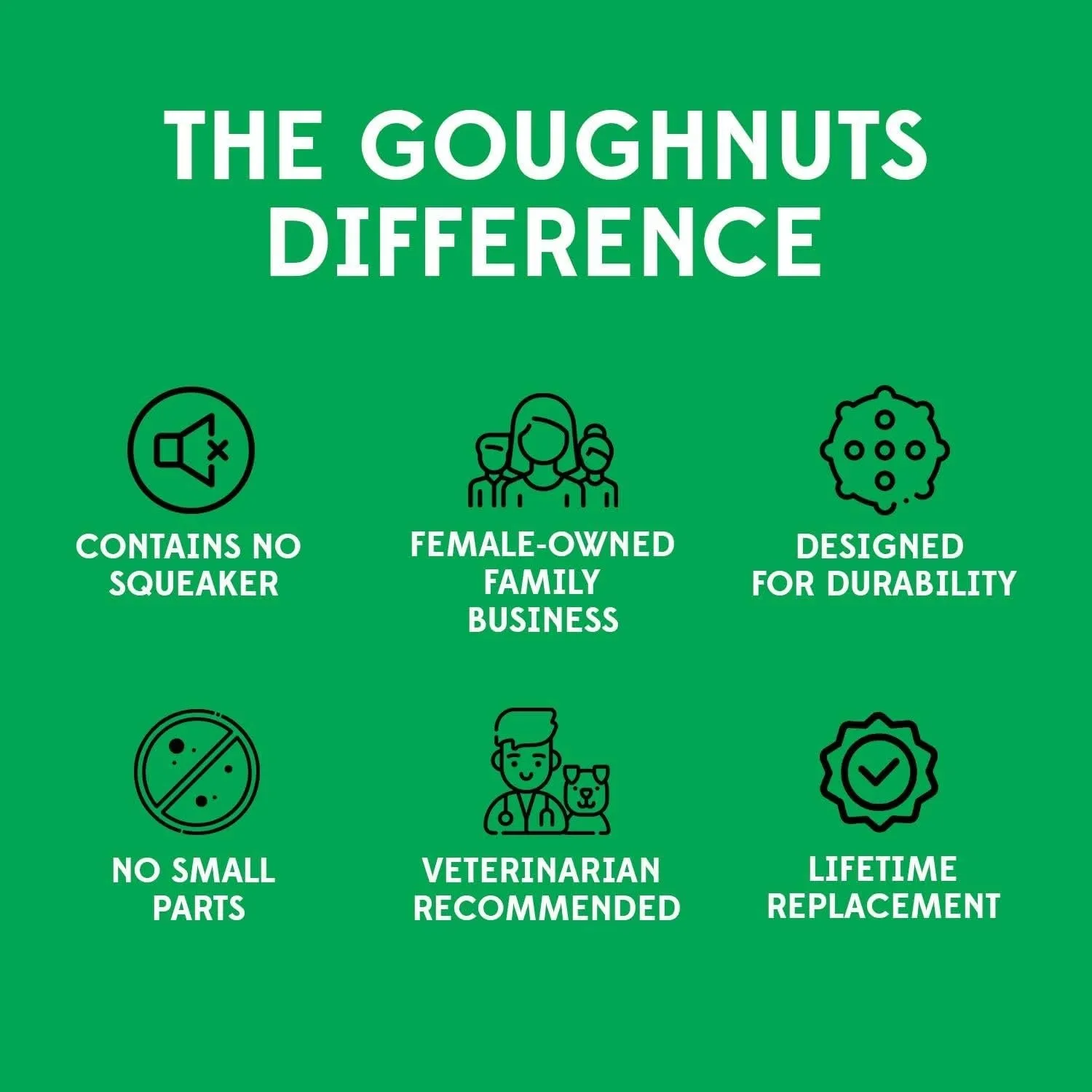 Goughnuts - Original Green Ring Dog Toy