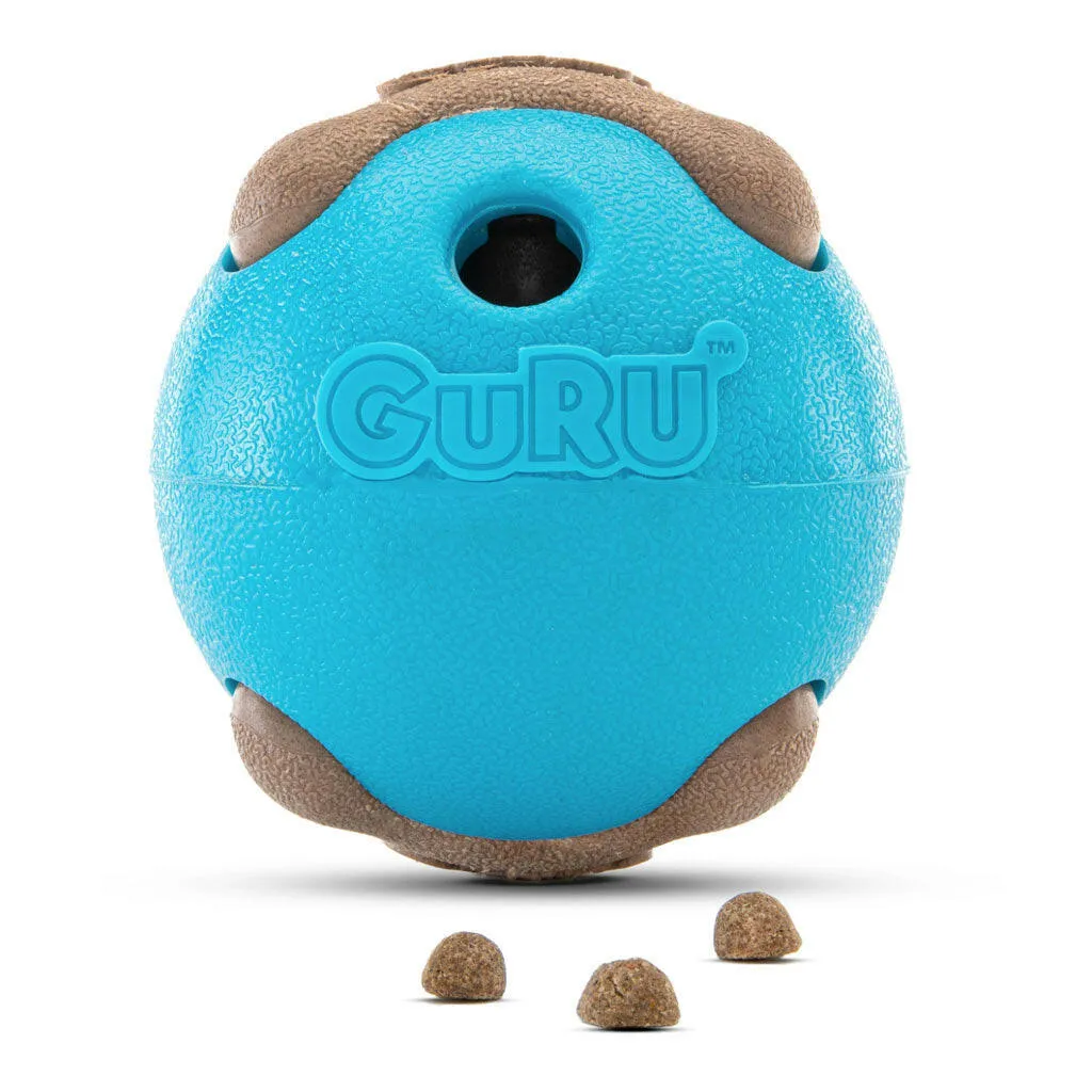 GURU Busy Ball Treat Dispenser Dog Toy, Medium