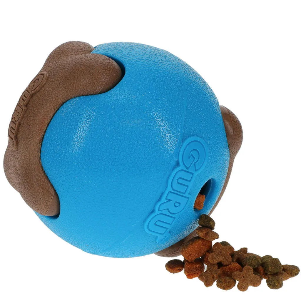 GURU Busy Ball Treat Dispenser Dog Toy, Medium