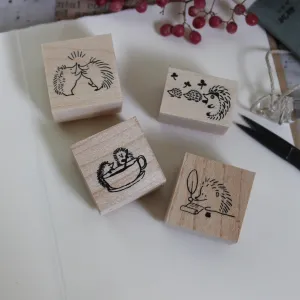 Japanese Rubber Stamps : Hedgehogs