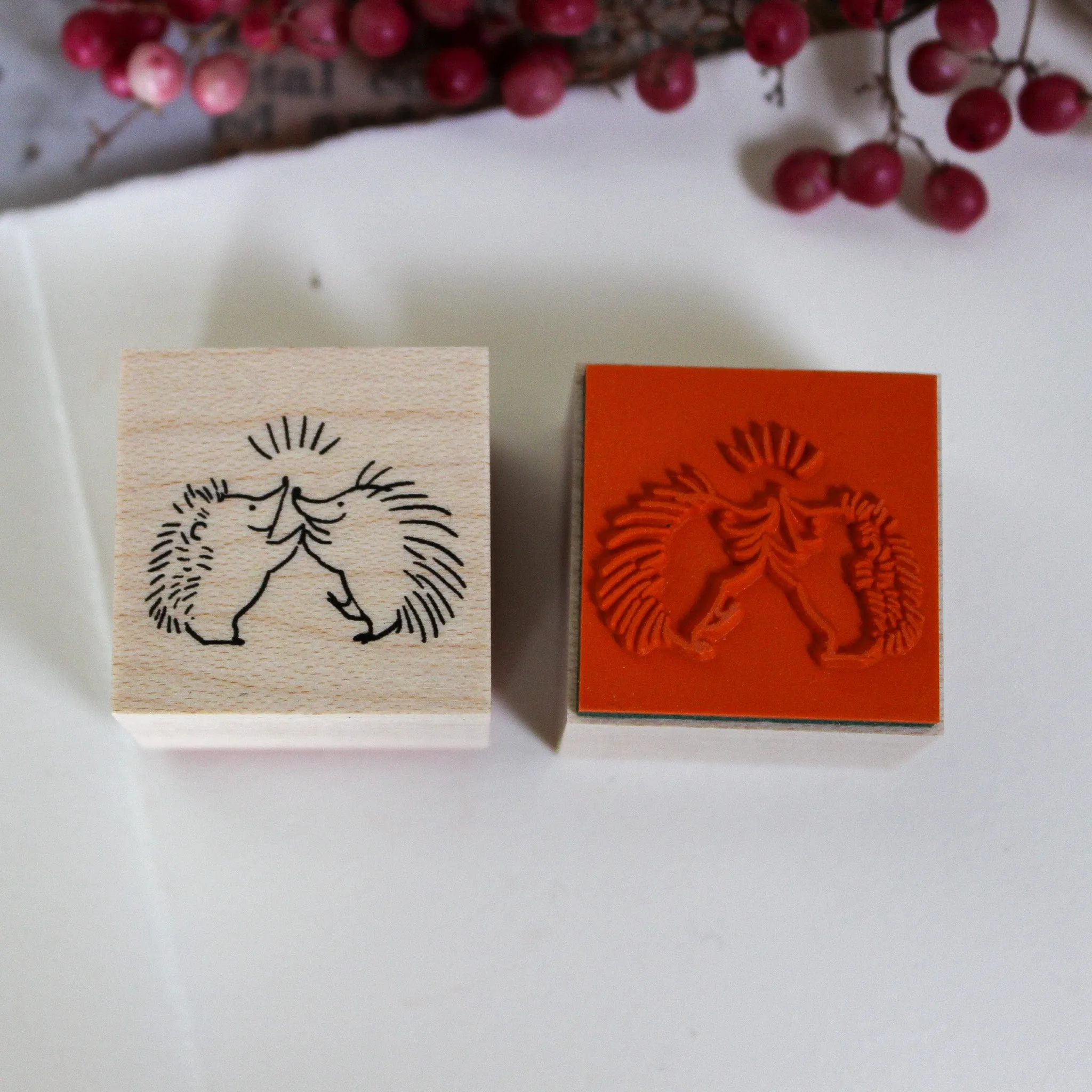 Japanese Rubber Stamps : Hedgehogs