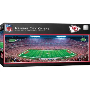 Kansas City Chiefs - 1000 Piece Panoramic Jigsaw Puzzle - Center View