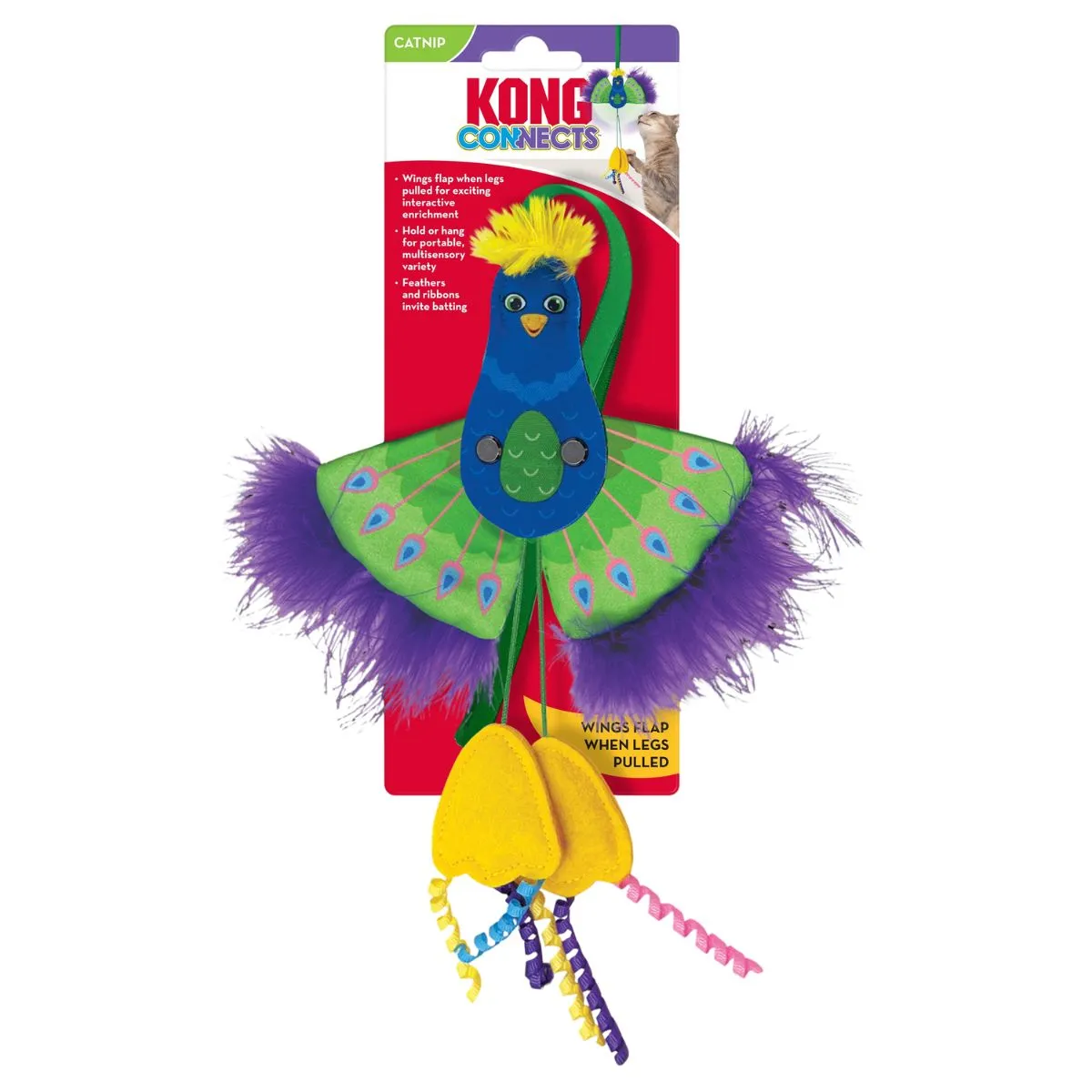 Kong Connects Peacock Cat Toy