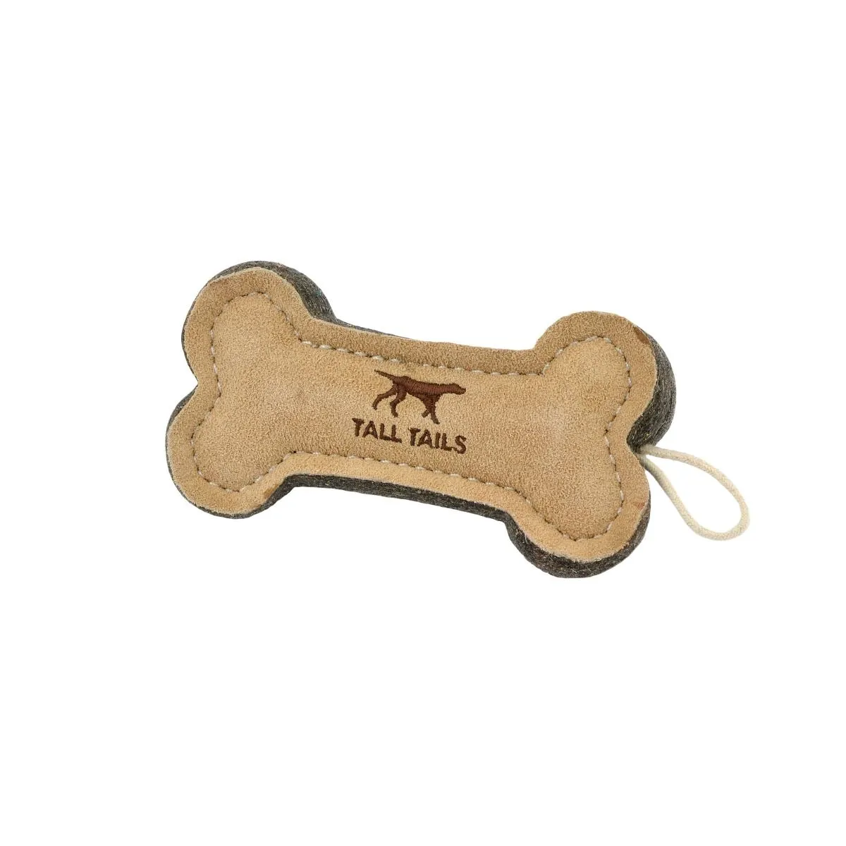 Leather Bone Fetch Dog Toy