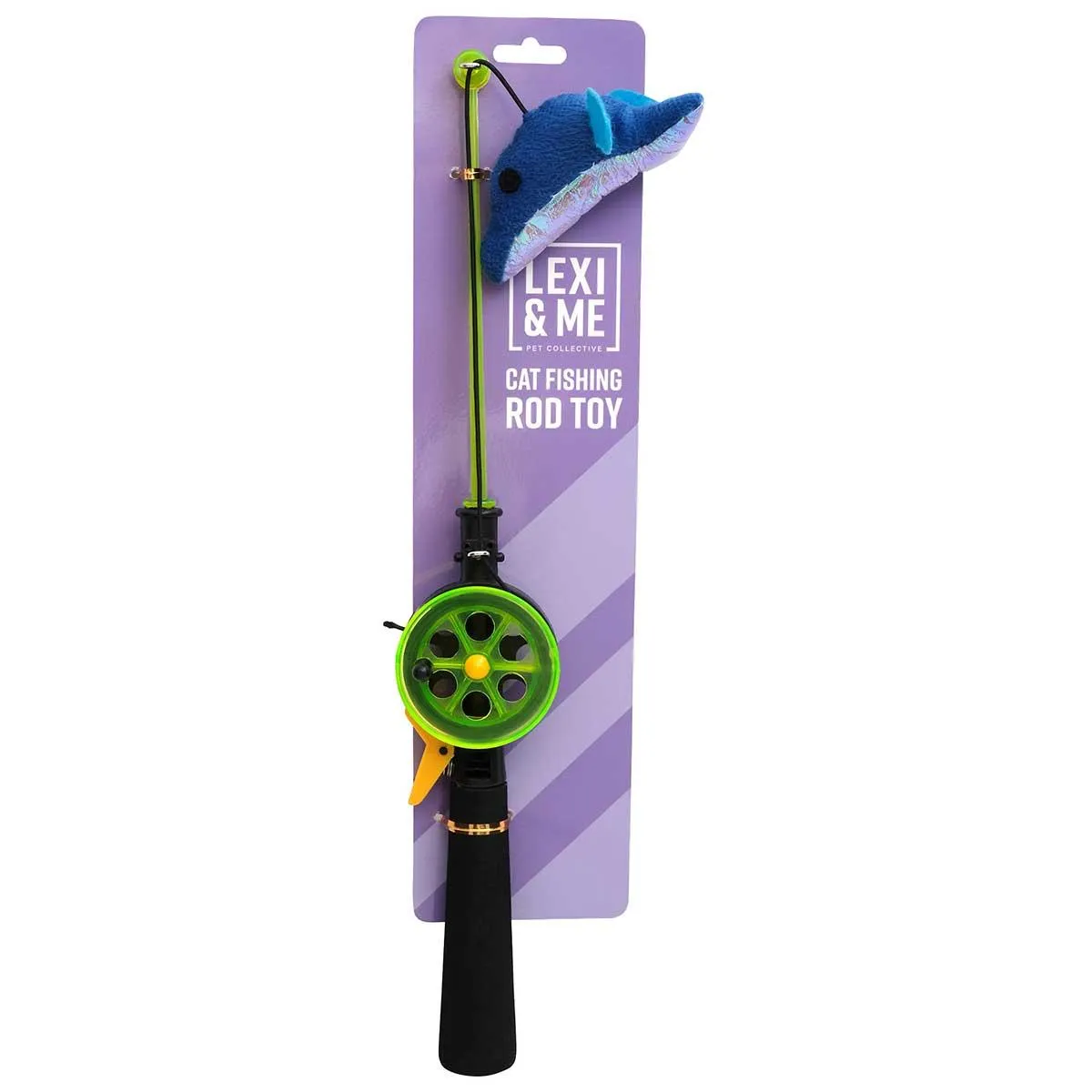 Lexi & Me Cat Fishing Rod Toy Yellow