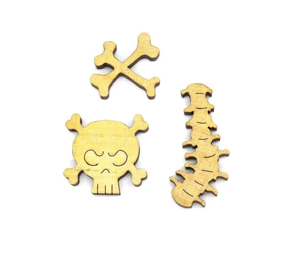 Meditating Skeleton Wooden Jigsaw Puzzle