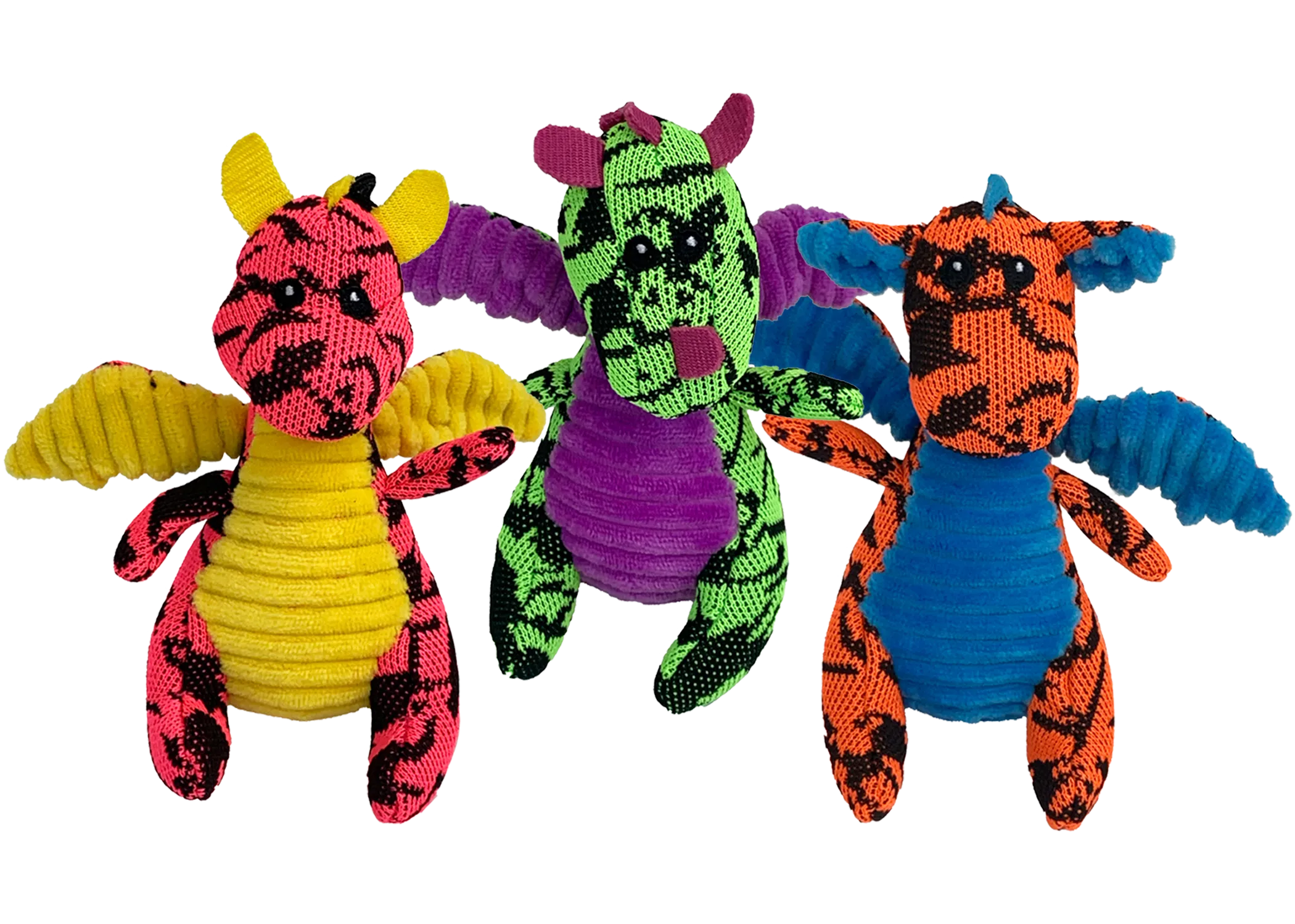 Multipet Mini Dragon 5-Inch, Assorted, Dog Toy