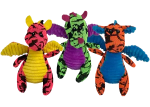 Multipet Mini Dragon 5-Inch, Assorted, Dog Toy