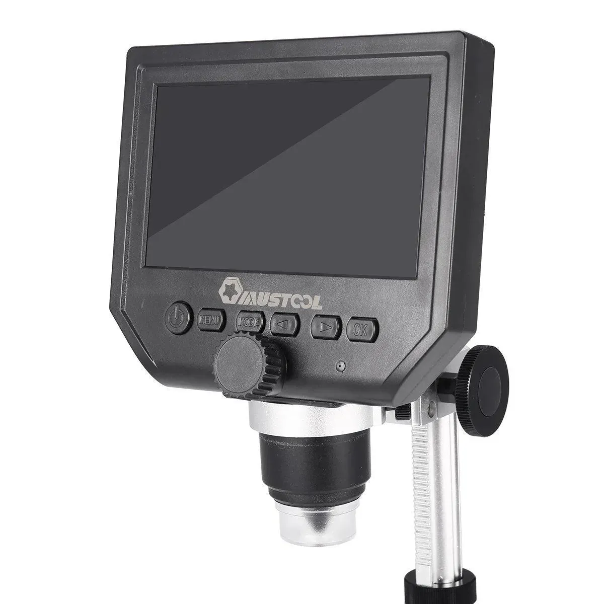 Mustool G600 Digital Metal Stand 1-600X 3.6MP Microscope Magnifier 4.3in HD LCD