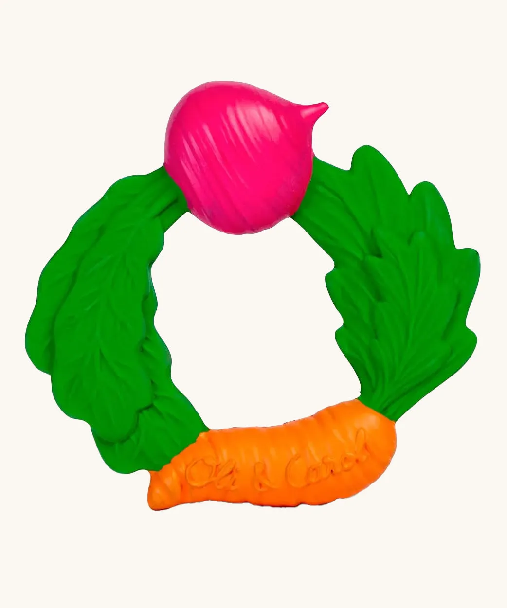 Oli & Carol Natural Rubber Veggie Teething Ring