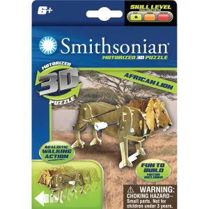 Smithsonian Motorized 3D Puzzle Animals African Lion