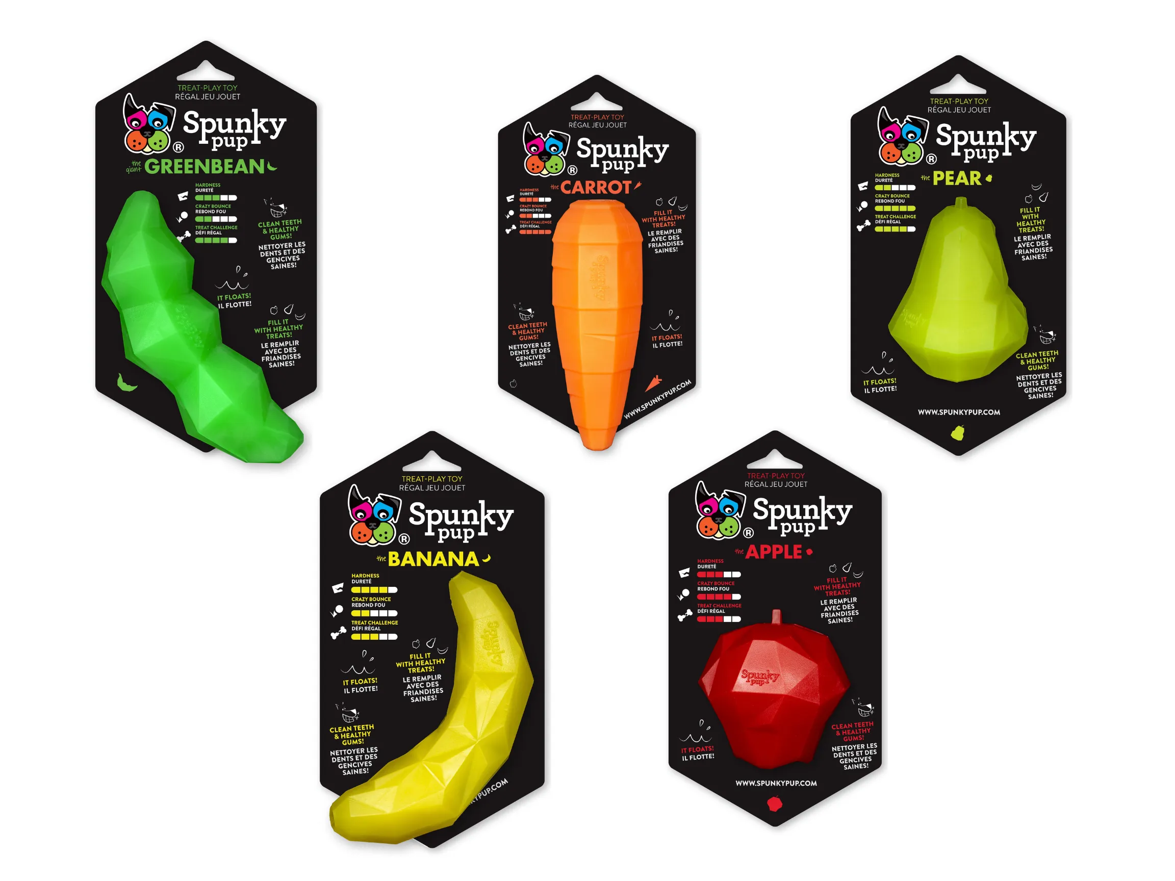 Spunky Pup - Treat Dispensing Fruits and Veggies - Carrot