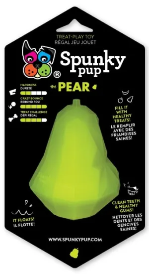 Spunky Pup Treat Holding Toys - Pear