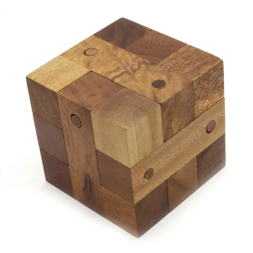 The ancient Key wooden brain teaser Locking challenge puzzle