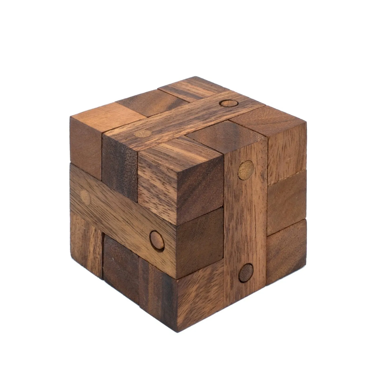 The ancient Key wooden brain teaser Locking challenge puzzle