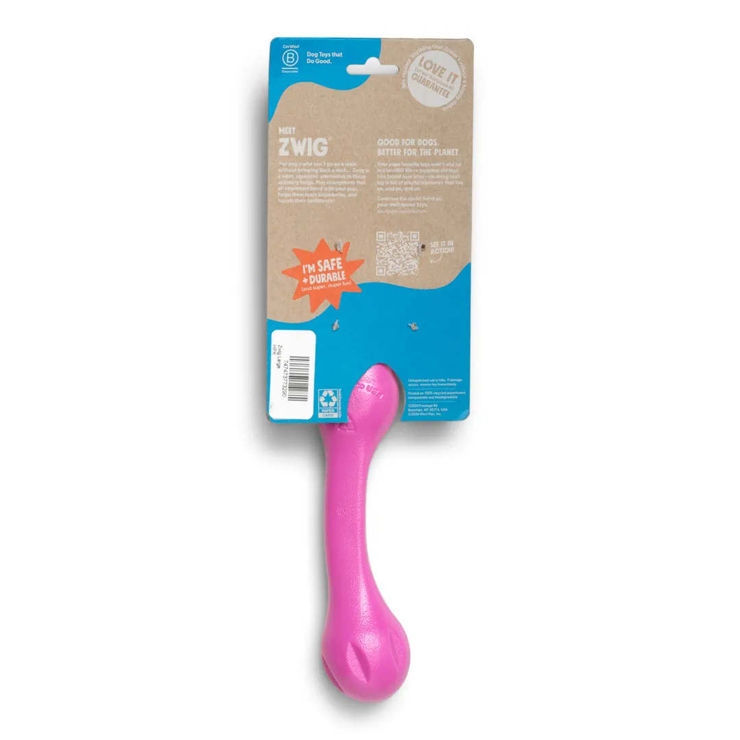 Toss and Fetch Dog toy, Zogoflex Echo Zwig (New Colours)