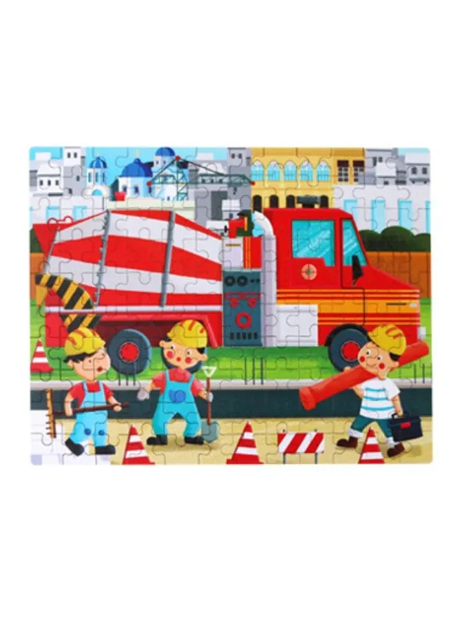 Wooden Jigsaw for Kids, 120 Piece Cartoon Fairy Tales Puzzles, Construction