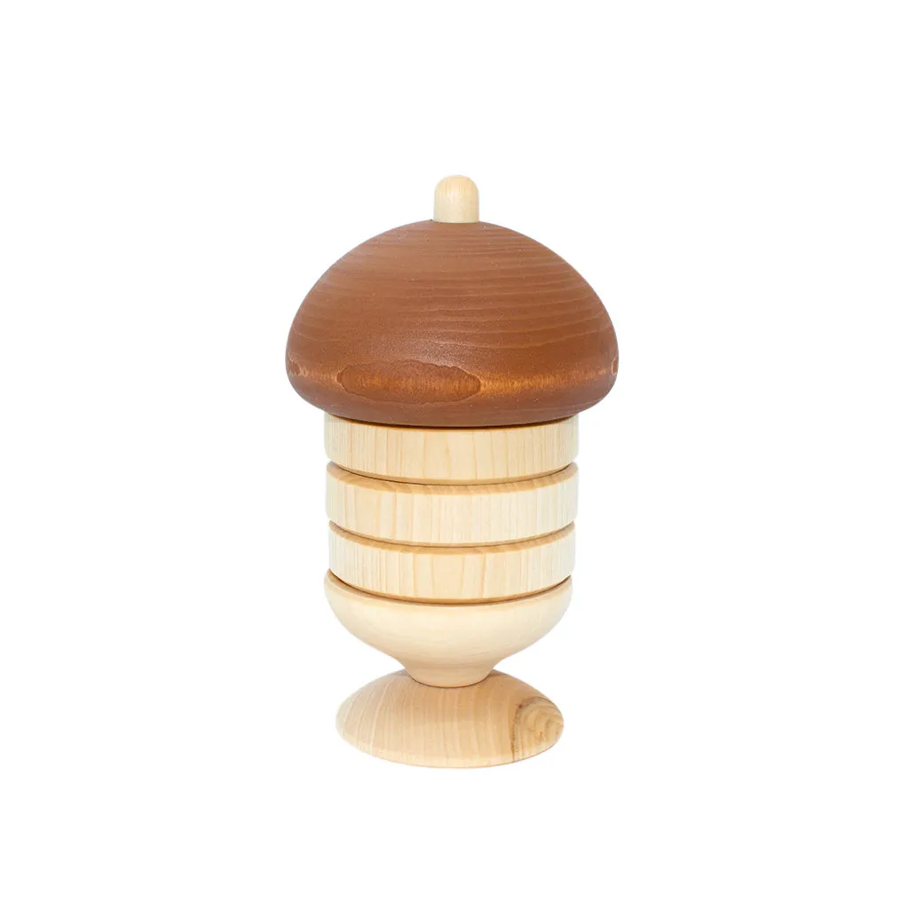 Wooden Stacking Acorn